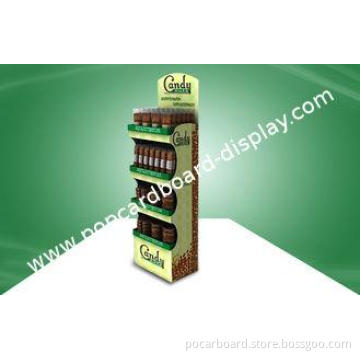 Customized Candy POP Cardboard Display With Four Shelf , ca
